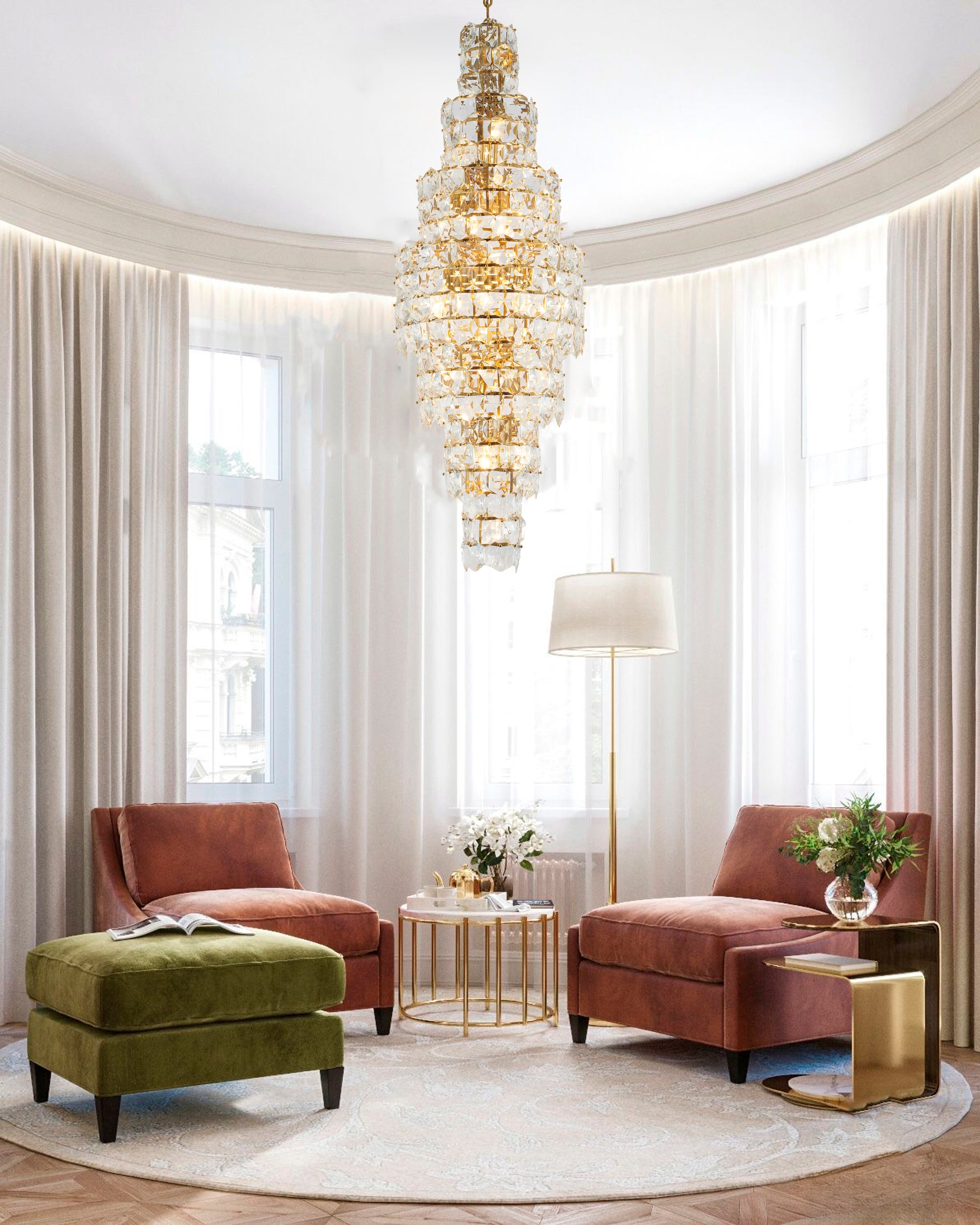 GL340C24BR-1 - Crown Chandelier