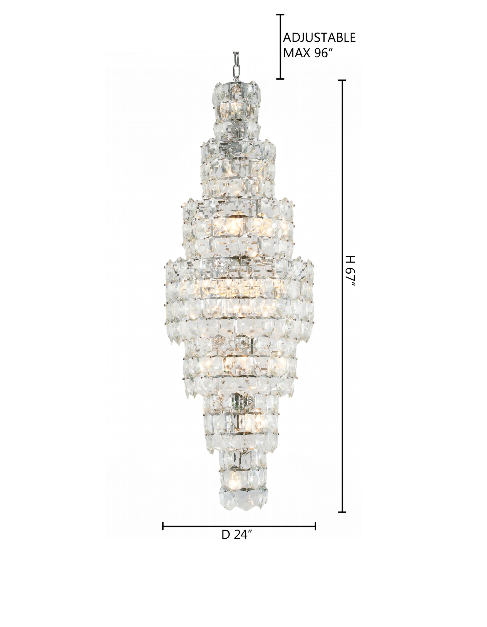 GL340C24CH-1 - Crown Chandelier