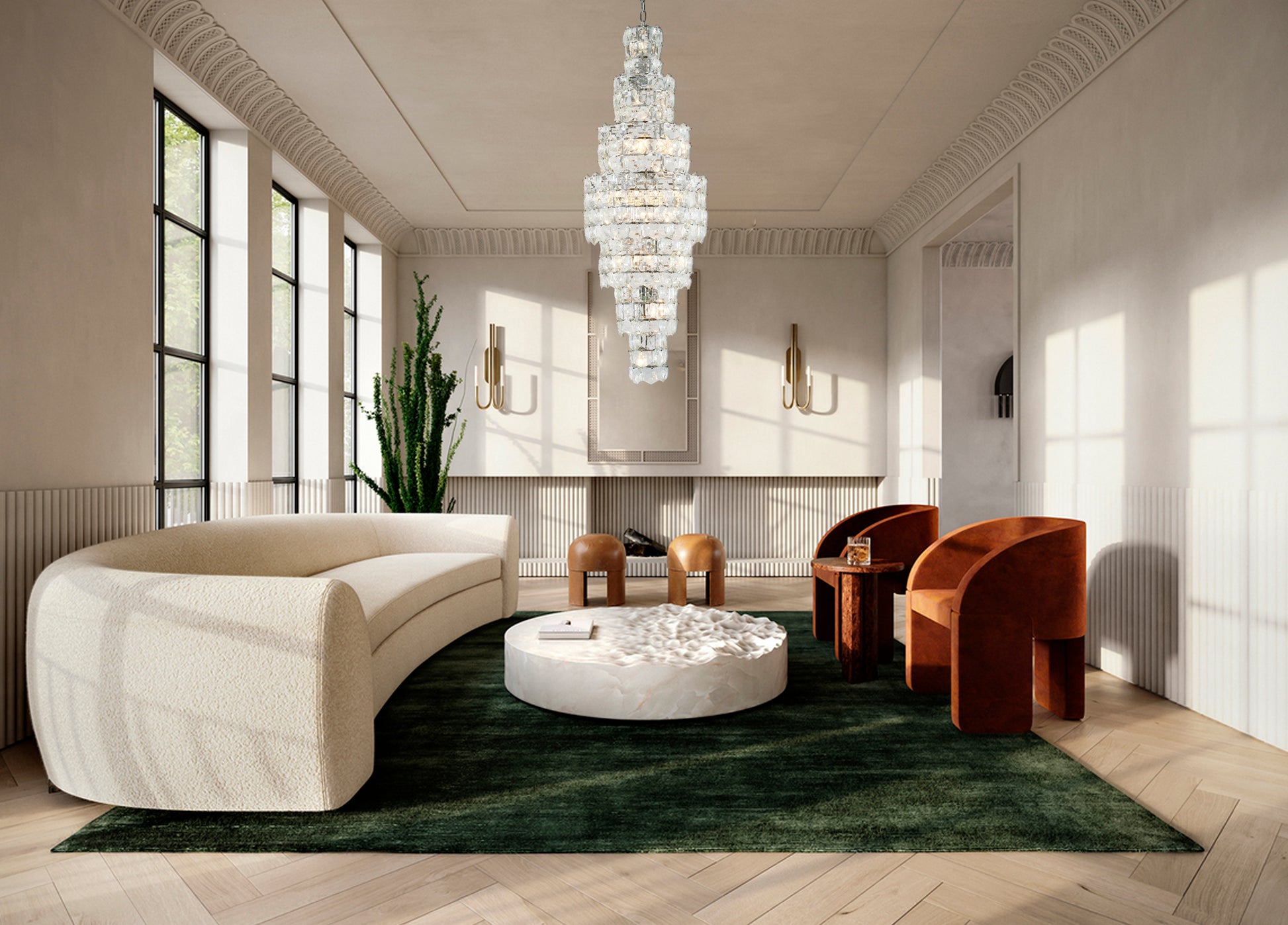 GL340C24CH-1 - Crown Chandelier