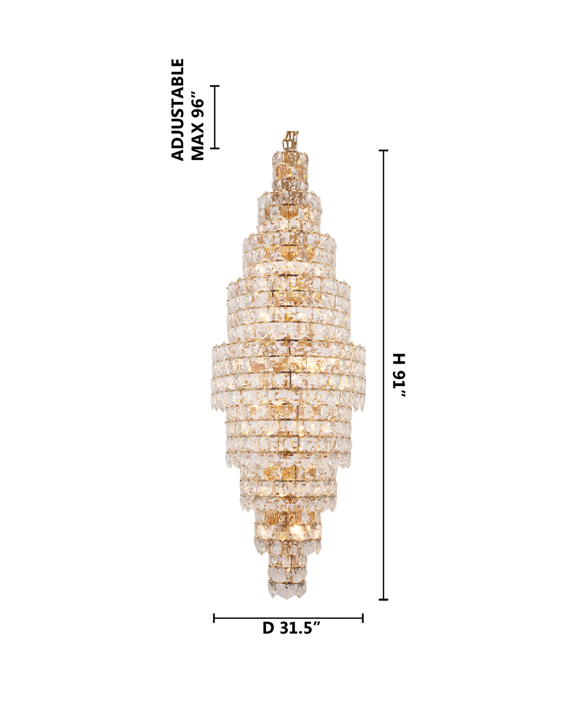 GL340C32BR - Crown Chandelier