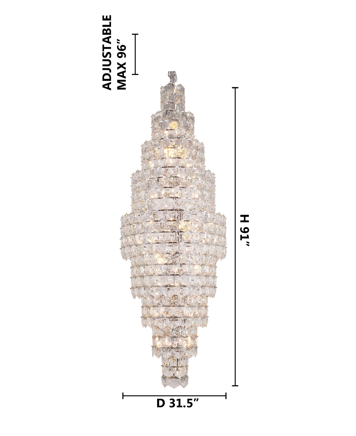 GL340C32CH - Crown Chandelier