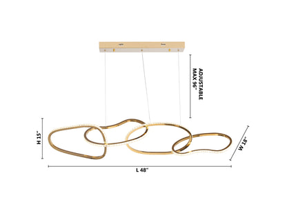 GL414C48CG - Crown Chandelier