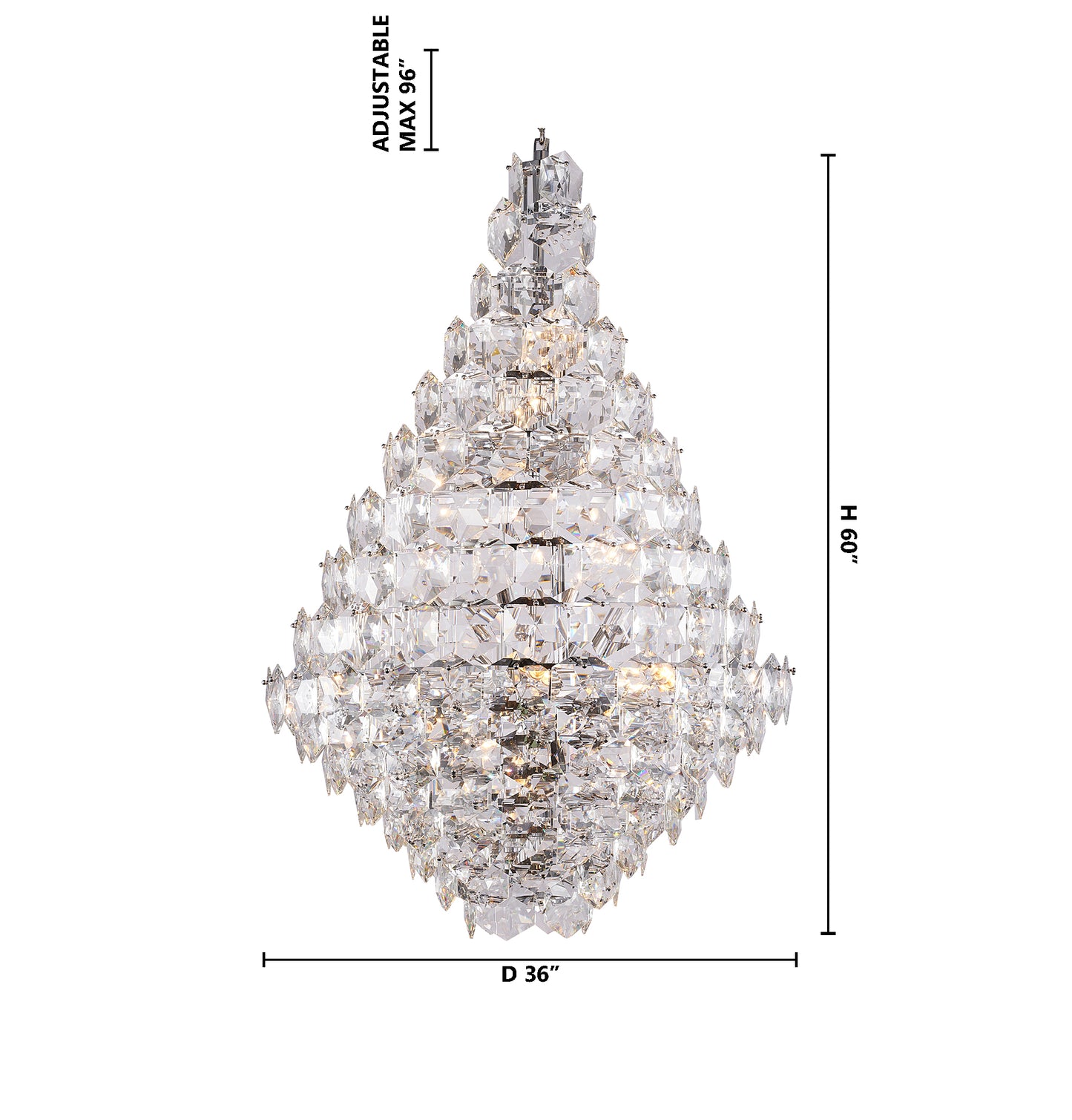 GL430C36CH - Crown Chandelier