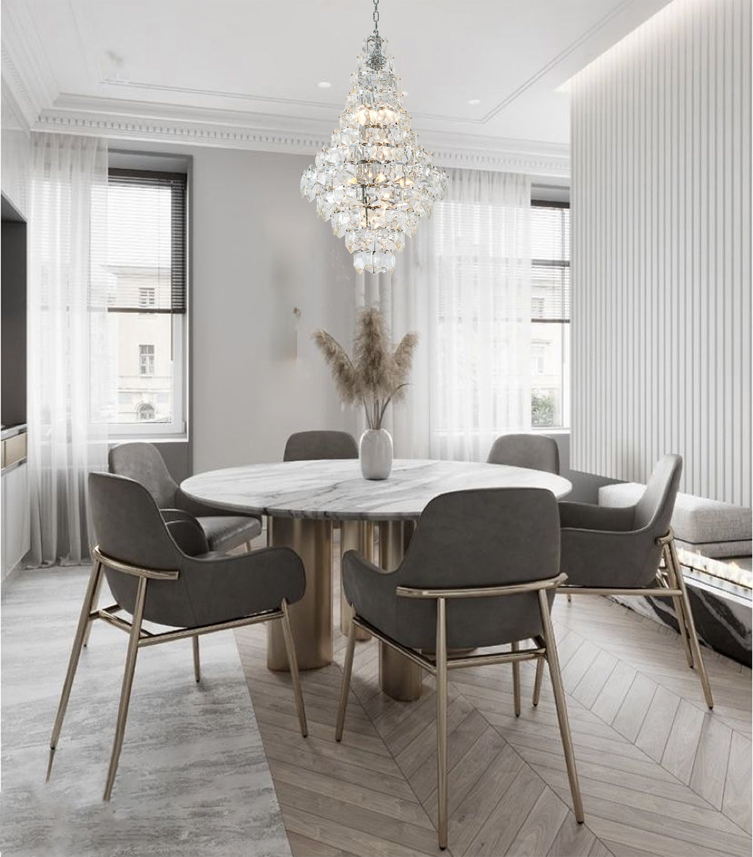 GL436C24CH-1 - Crown Chandelier