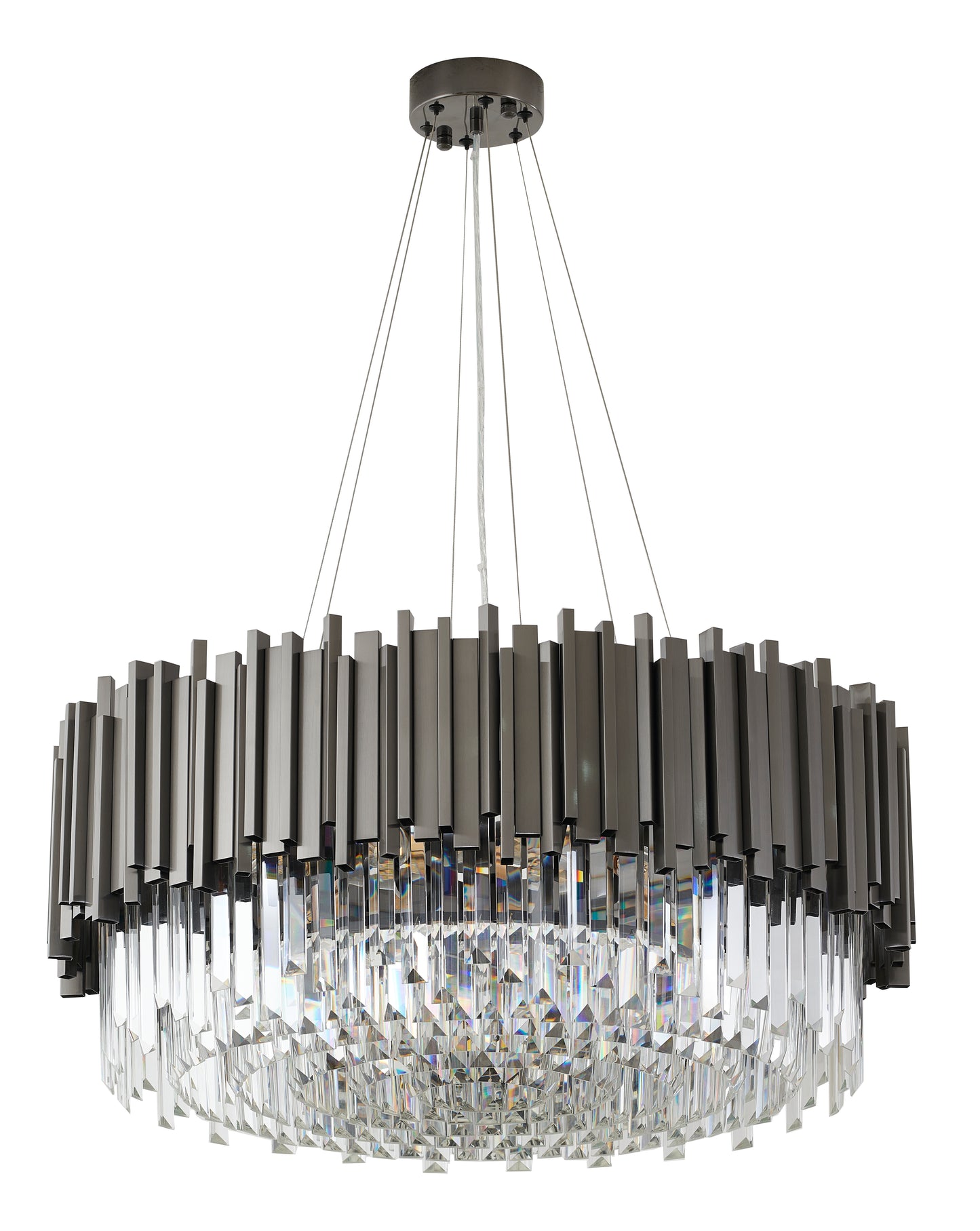 MU10C28BLK - Crown Chandelier