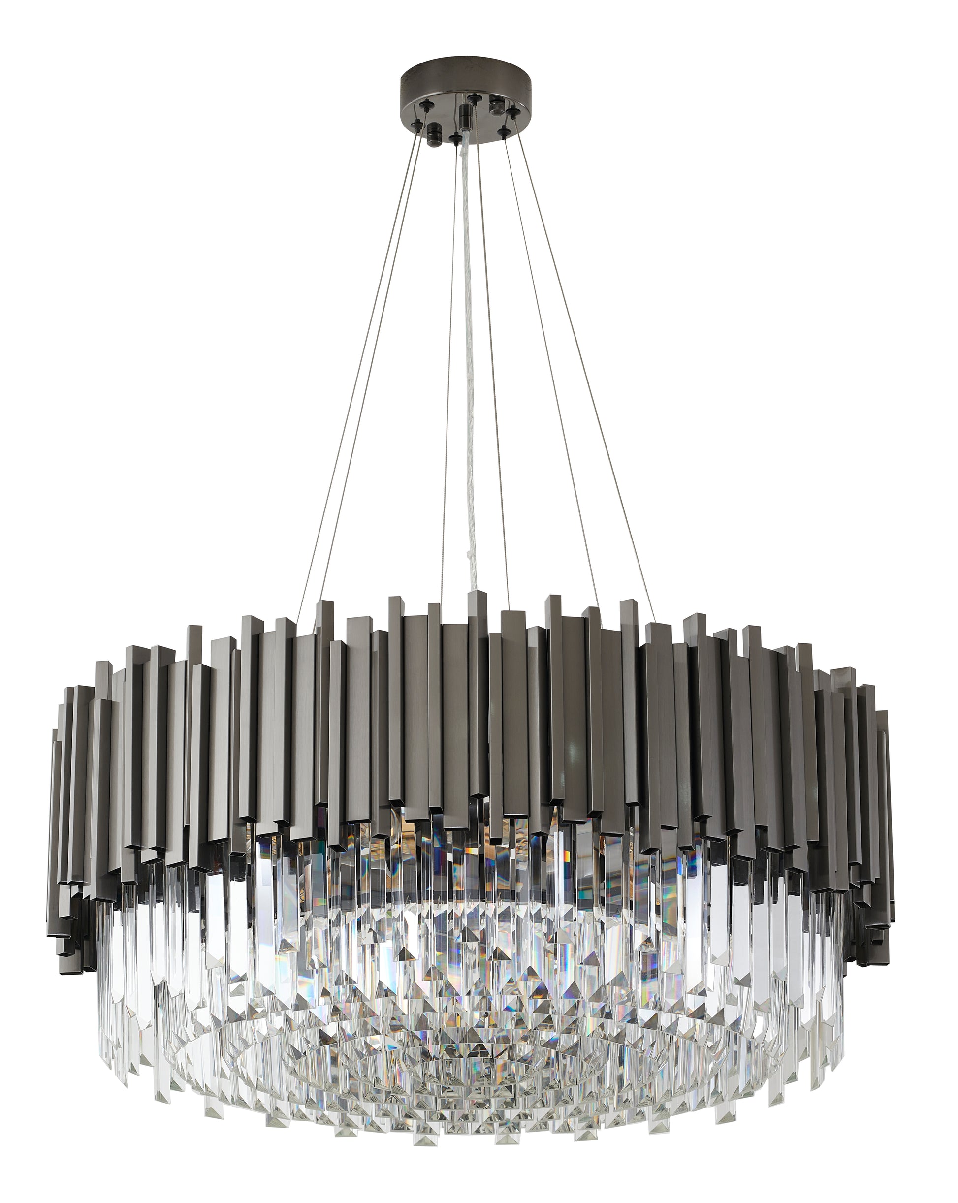 MU10C28BLK - Crown Chandelier