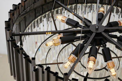 MU10C28BLK - Crown Chandelier