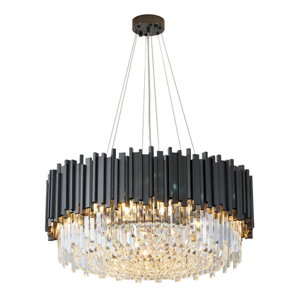 MU10C28BLK - Crown Chandelier