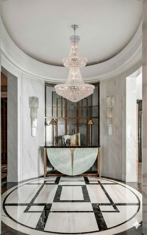 30-Inch Polished Chrome 32-Light Grand Crystal Empire Chandelier: BET13L-CH
